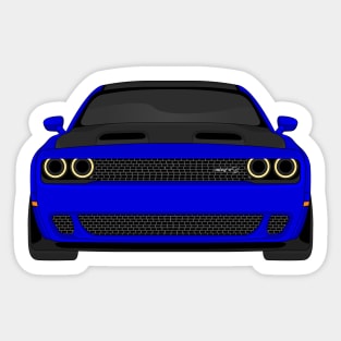 DODGE HELLCAT FRONT DARK-BLUE Sticker